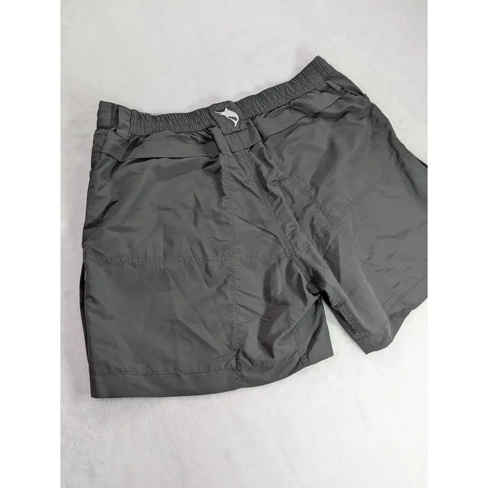Palmyth Mens Performance Fishing Shorts NWT Size 38 XL Charcoal Gray 6.5
